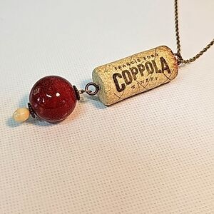 Wine cork necklace